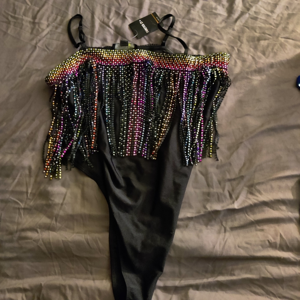 Beaded bodysuit